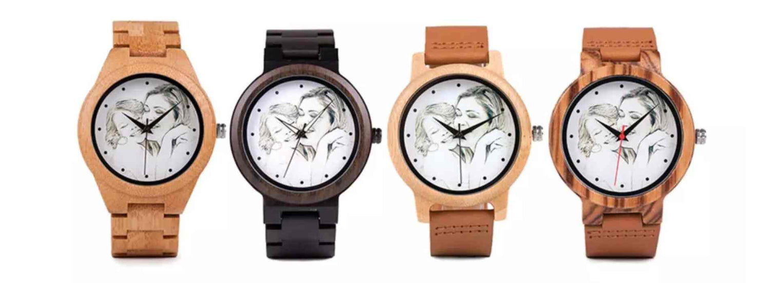 montre en bois personnalisée