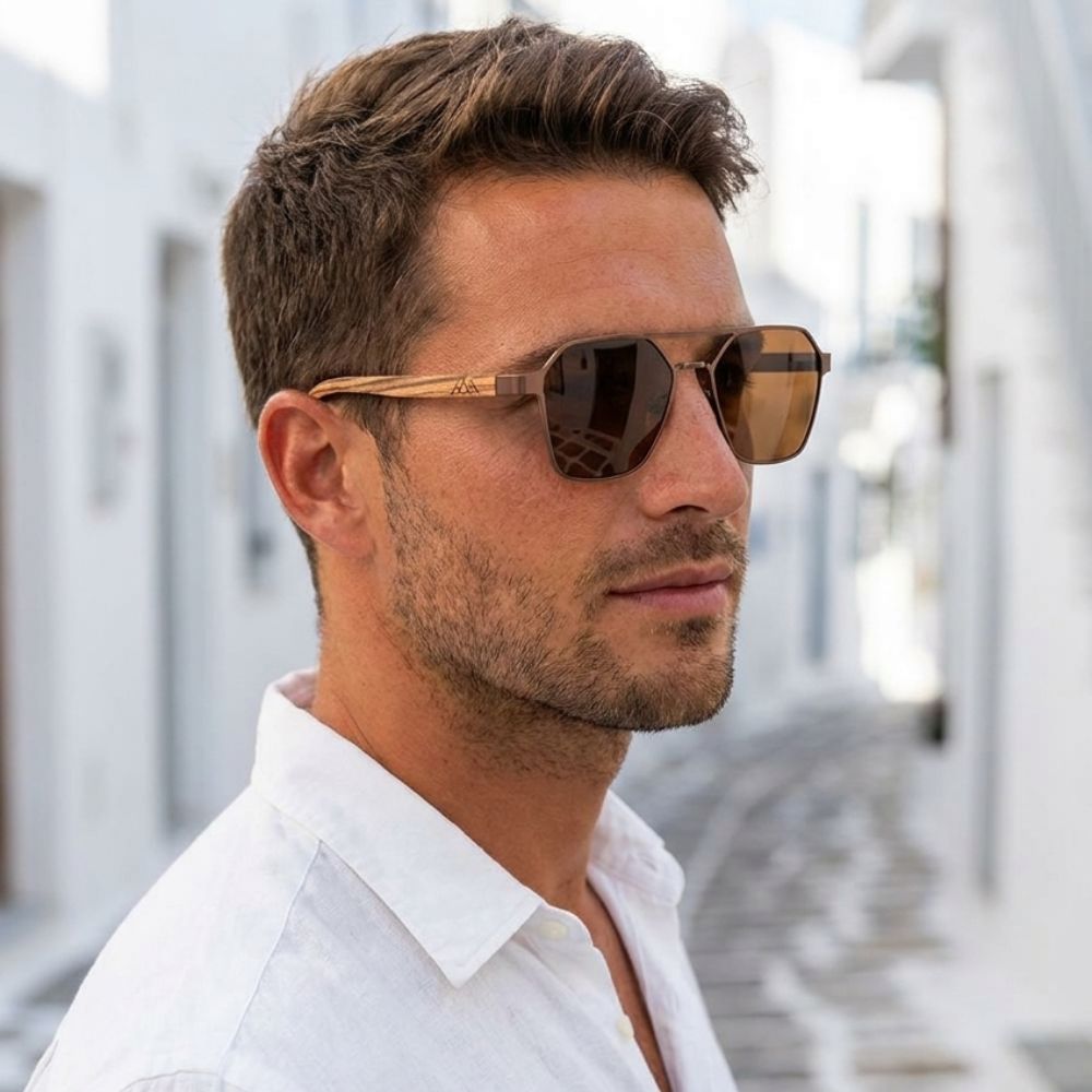 Lunettes en Bois - Tiral Brun