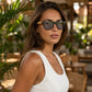 Lunette de Soleil Bois Homme - Wayfarer Noir Gris