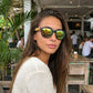 Lunette de Soleil Bois Homme - Wayfarer Noir Vert