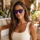 Lunette de Soleil Bois Homme - Wayfarer Noir Bleu