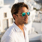 Lunettes en bois - Aviator Vert