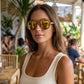 Lunette Aviateur Bois - Orange