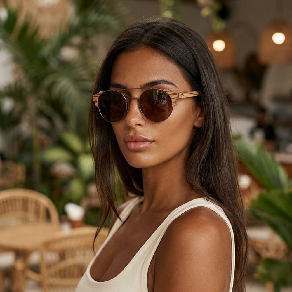 Lunettes en Bois - Positive Brun