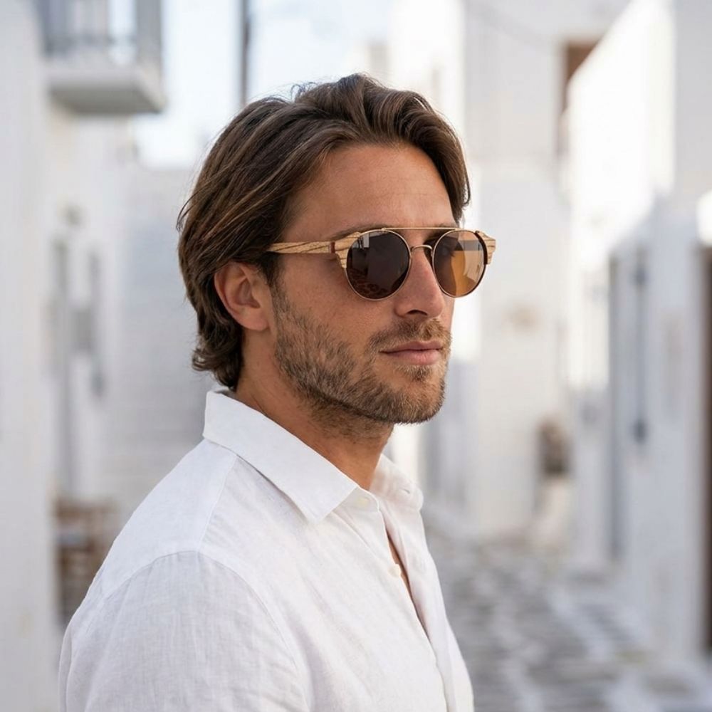 Lunettes en Bois - Positive Brun