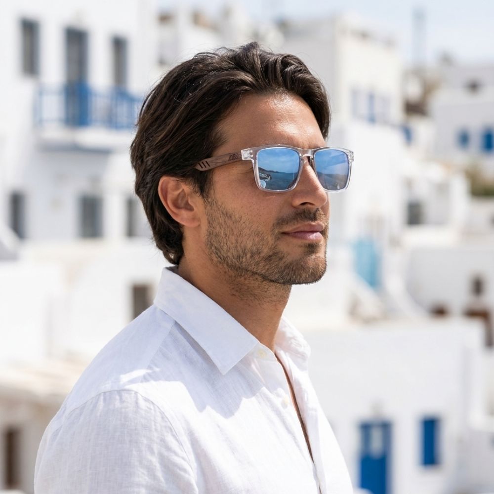 Lunettes de soleil en bois - Surf Gris