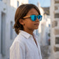 Lunettes en bois Enfant - Summer Blue