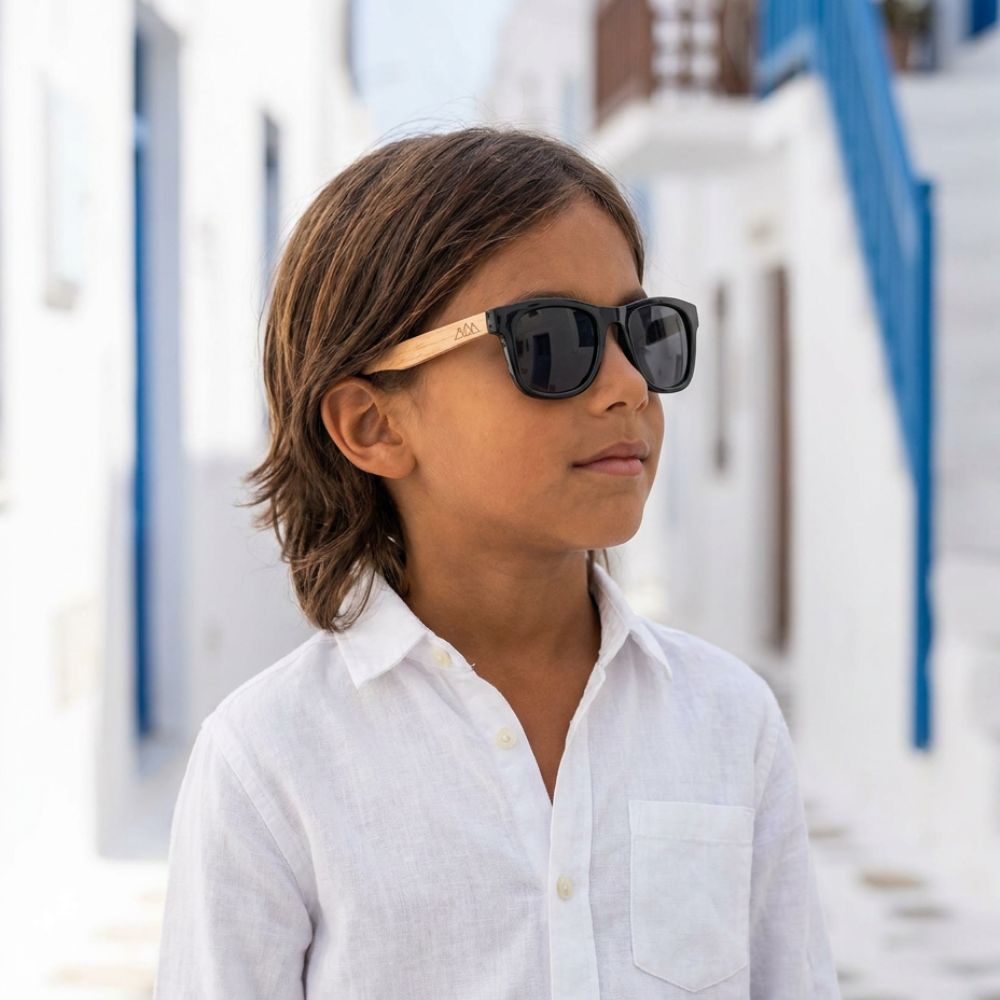 Lunettes en bois Enfant - Play Black