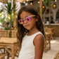 Lunettes en bois Enfant - Wayfarer Sky Junior Rose Orange