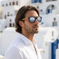 Lunettes de Soleil en Bois - Wayfarer Zebra Gris