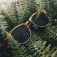 Lunettes en bois Ray Ban Clubmaster - Gris