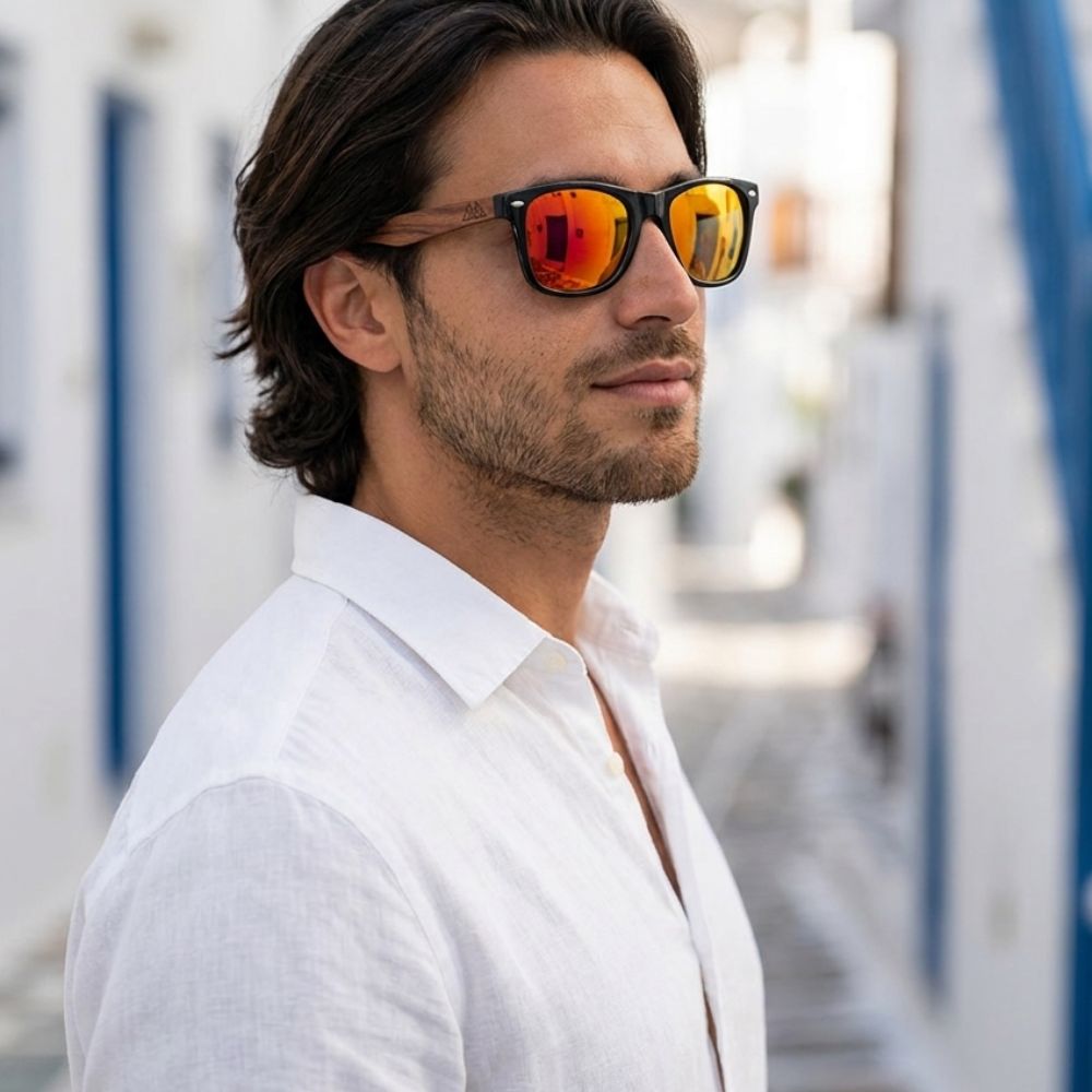 Lunette Bois - Wayfarer Acajou Orange