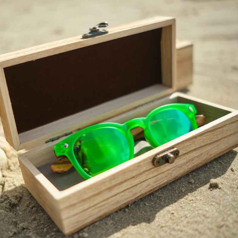 Lunettes en bois Enfant - Summer Green