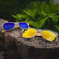 Lunette Soleil Bois - Wayfarer Sky Orange