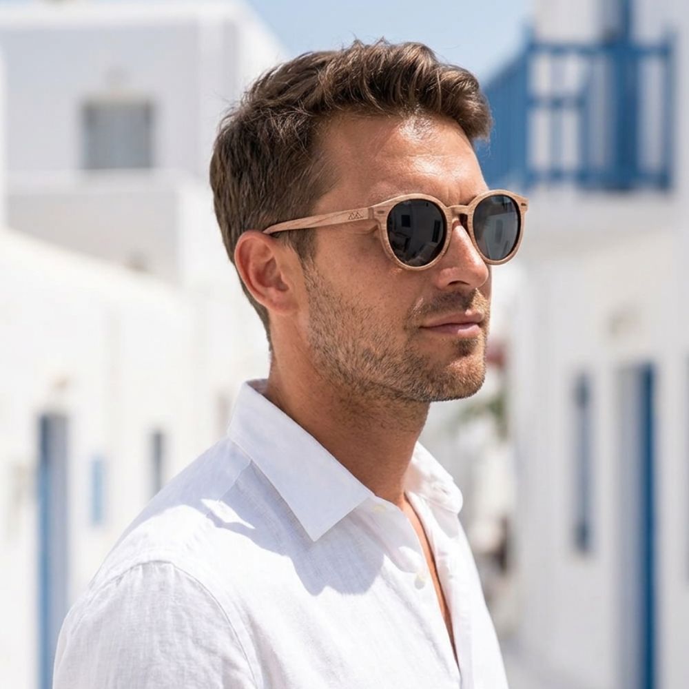 Lunette bois - Vintage Noyer Gris Sombre