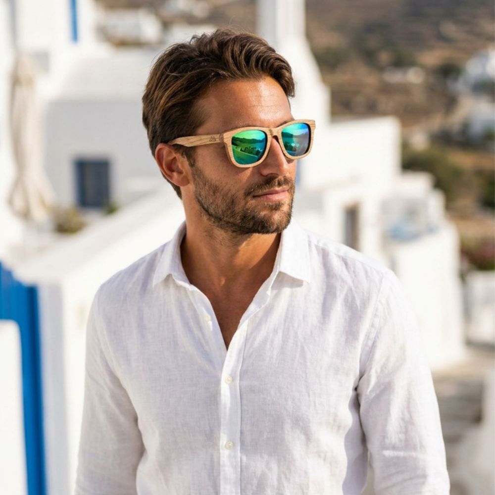 Lunettes en bois - Olivier Vert