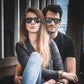 Lunettes de Soleil en Bois - Wayfarer Zebra Noir