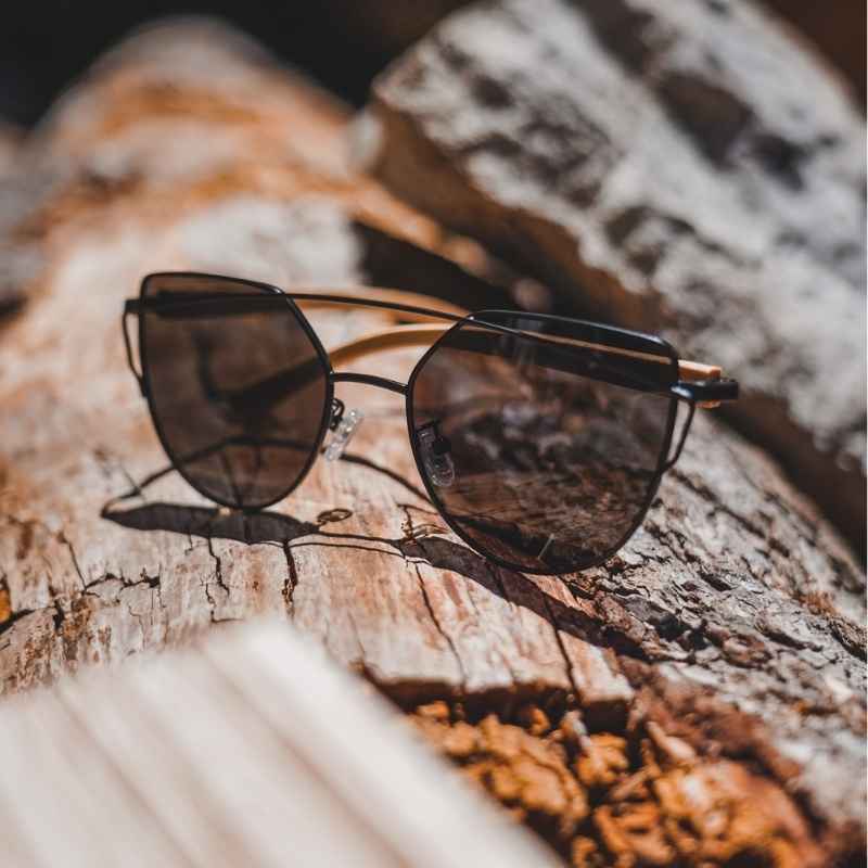 Lunettes en Bois - Aviator