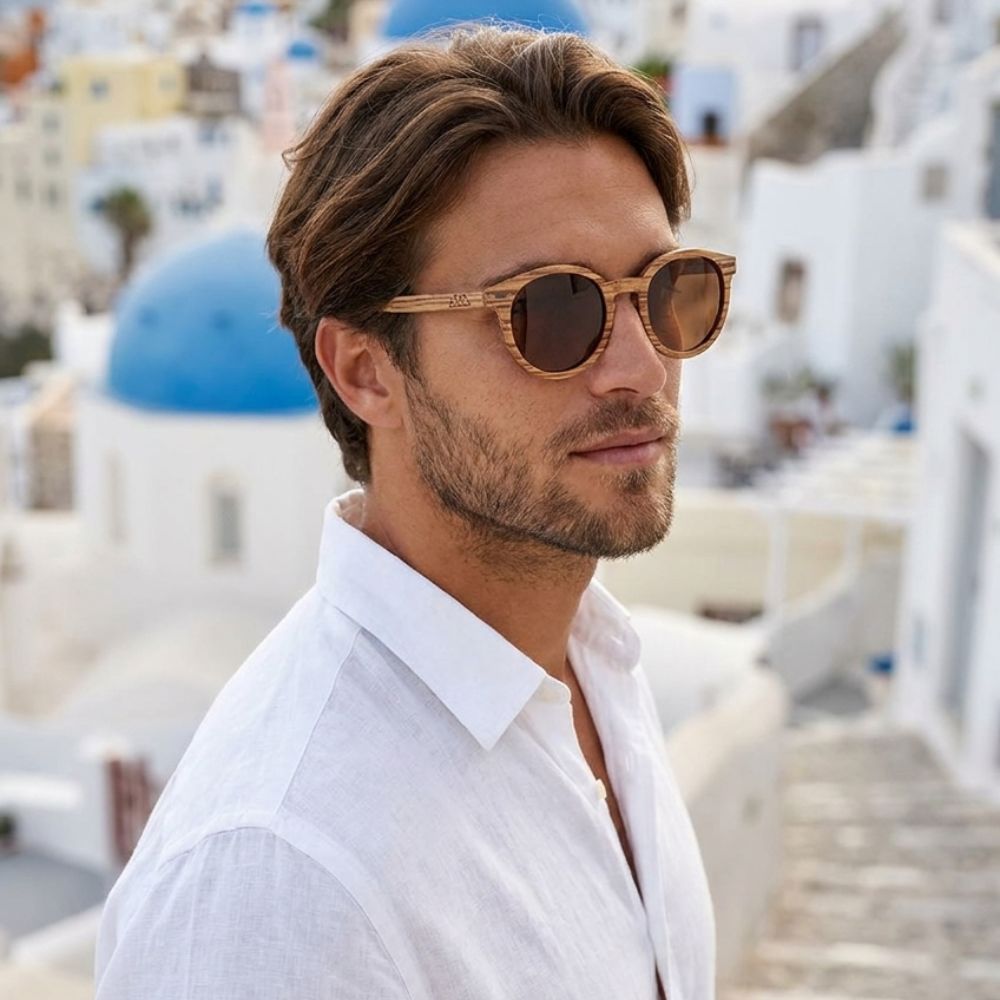 Lunette Soleil Homme Bois - Koa Brun