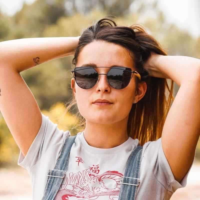 Lunettes en Bois - Aviator