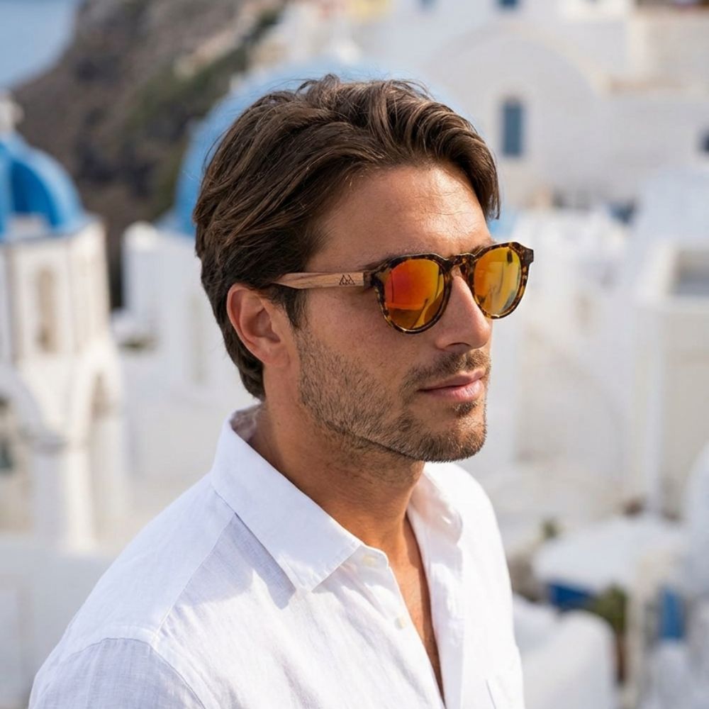 Lunettes de Soleil Bois - Dilma Orange