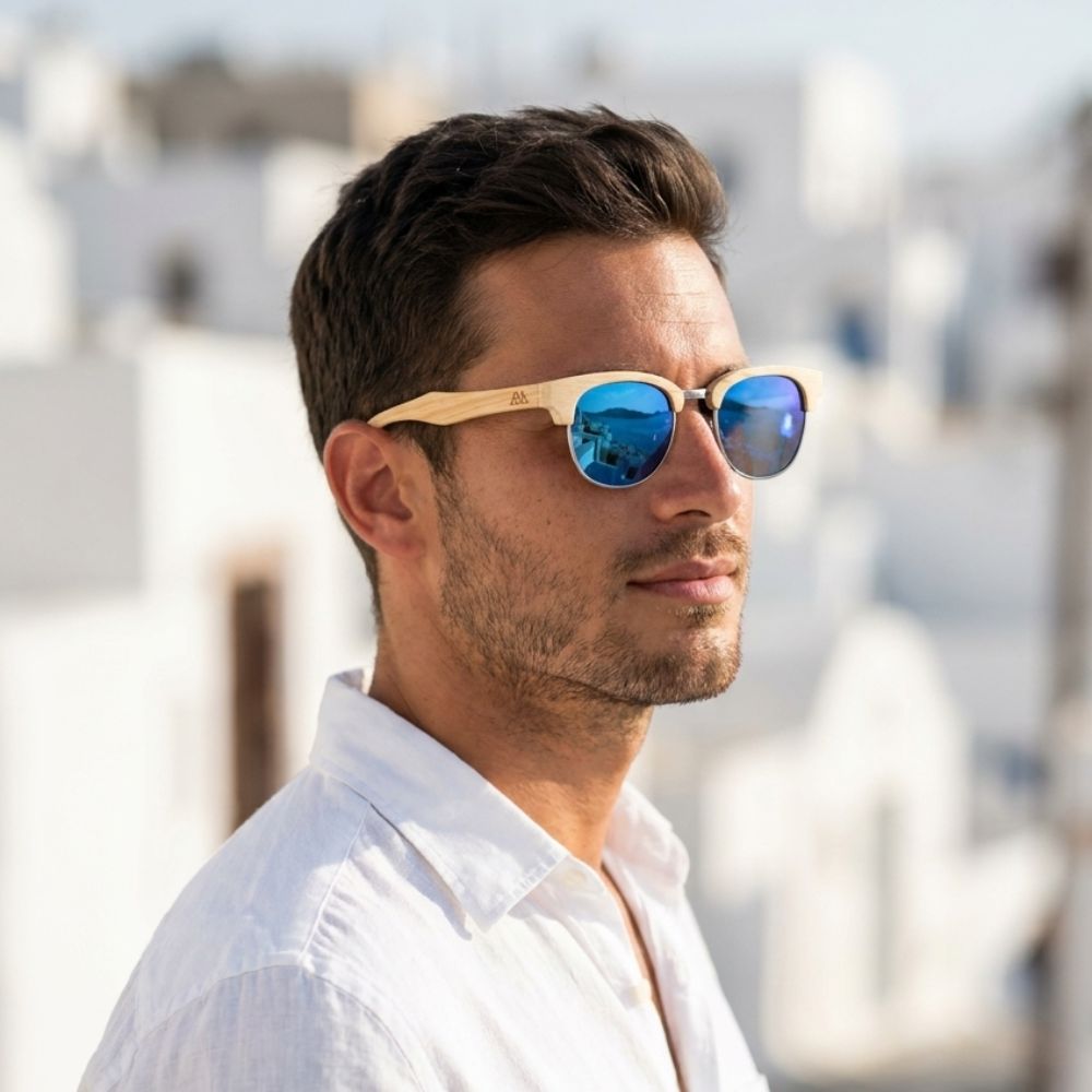 Lunettes de soleil bois  Ray Ban Clubmaster - Sea