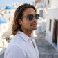 Lunettes de soleil bois Clubmaster - All Black