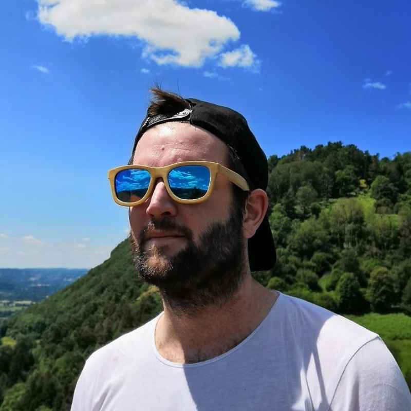 Lunettes en bois - Bambou Bleu