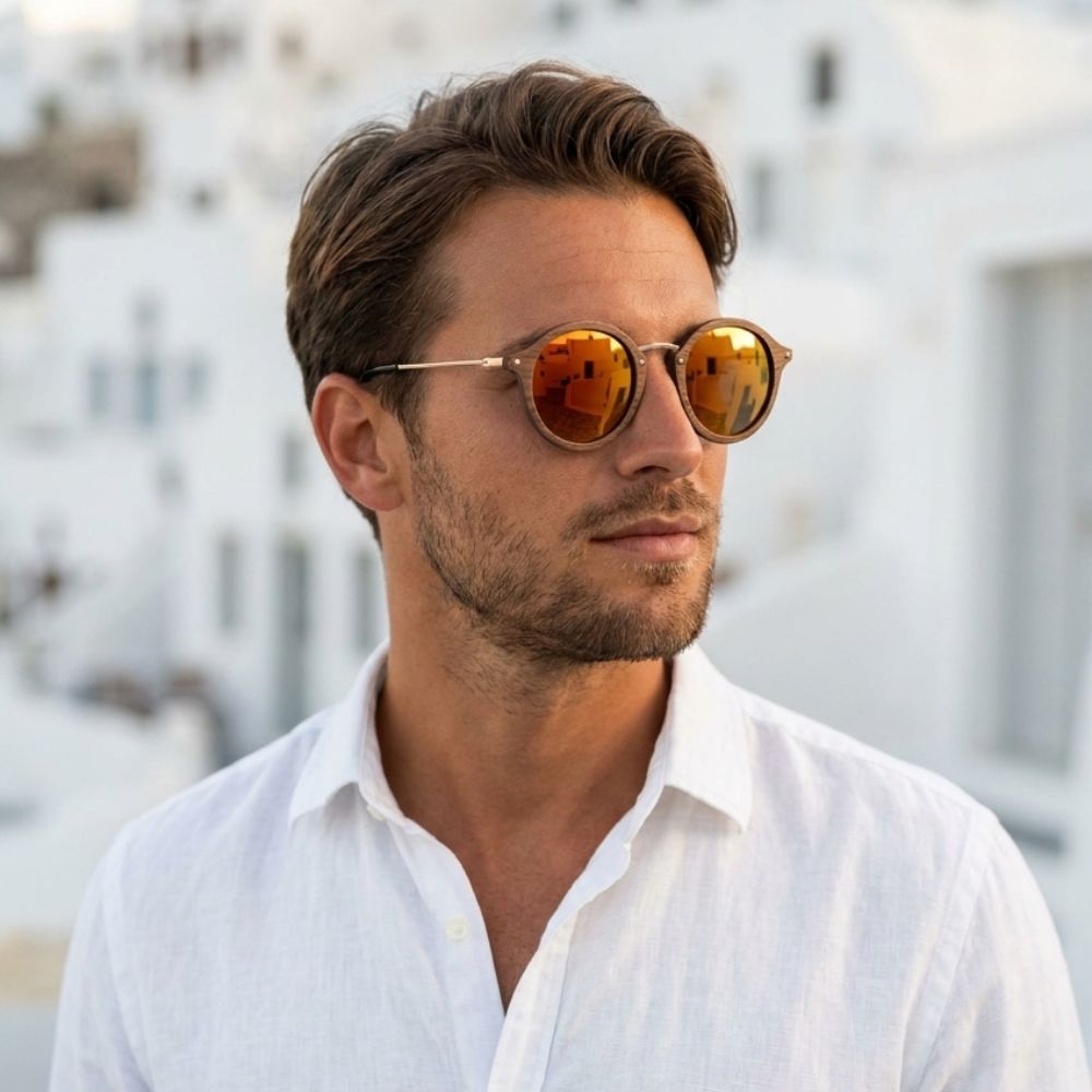 Monture Lunette Bois - Retro Orange
