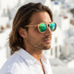 Lunette Bois Homme - Falcon Vert
