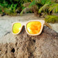 Lunettes en bois - Bambou Orange