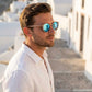 Lunette bois - Vintage Noyer Bleu