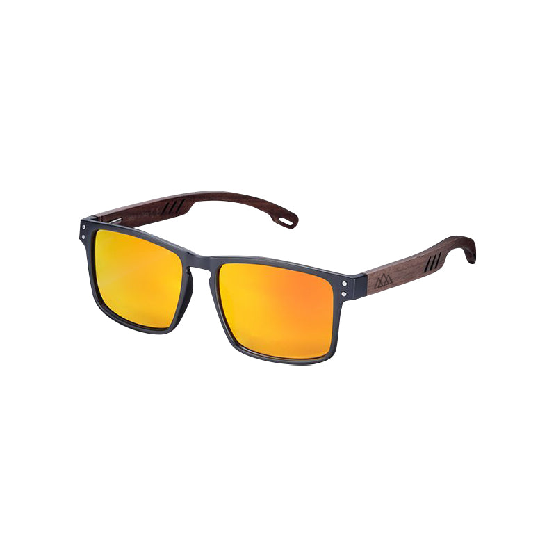 Lunettes de soleil en bois - Rezin Surf Orange