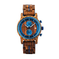 Montre en Bois Homme Bleu Azur - Brooklyn Azur