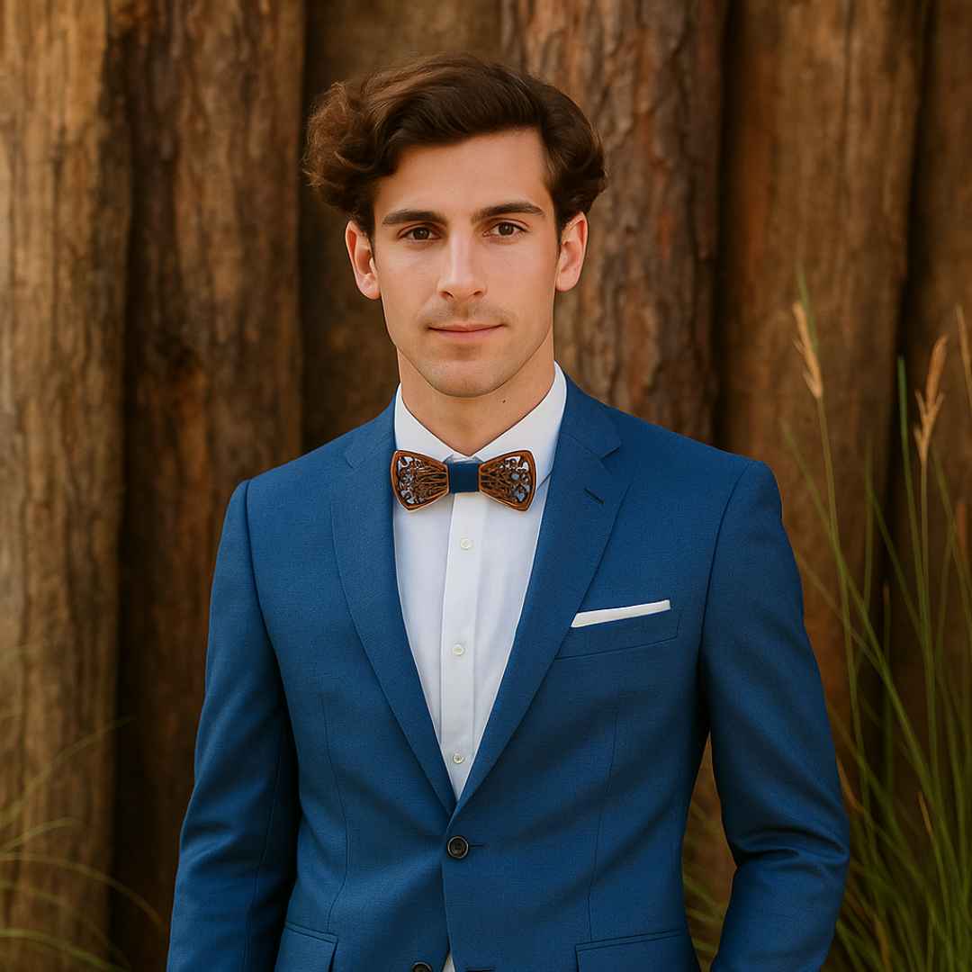Noeud Papillon Bois Homme - Koï