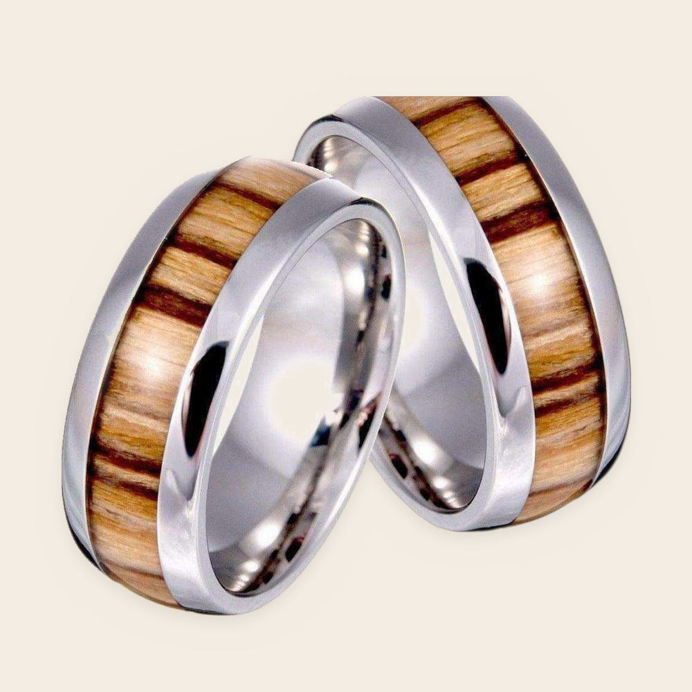 Bague en bois Ambré – The Wood Stock