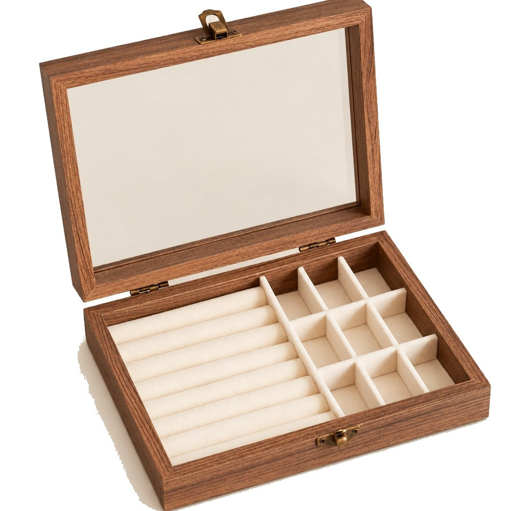 Boîte à Bagues et Bijoux en Bois 9 Cases - Altis