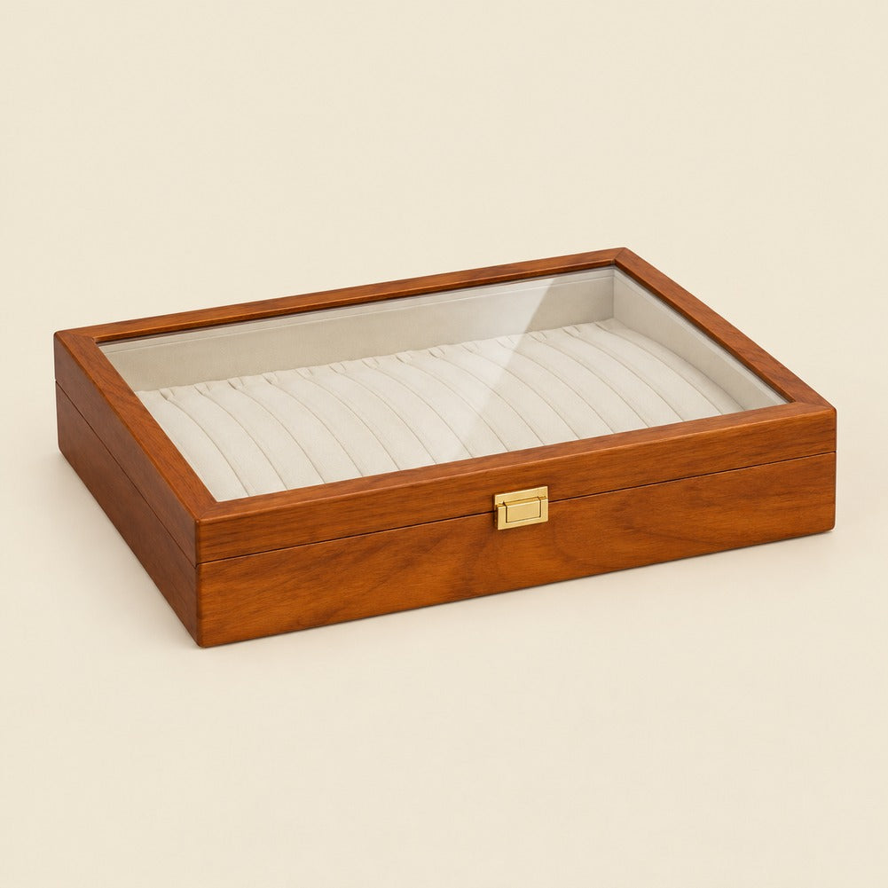 Boîte à Bijoux en Bois pour Colliers - Noria, fermée