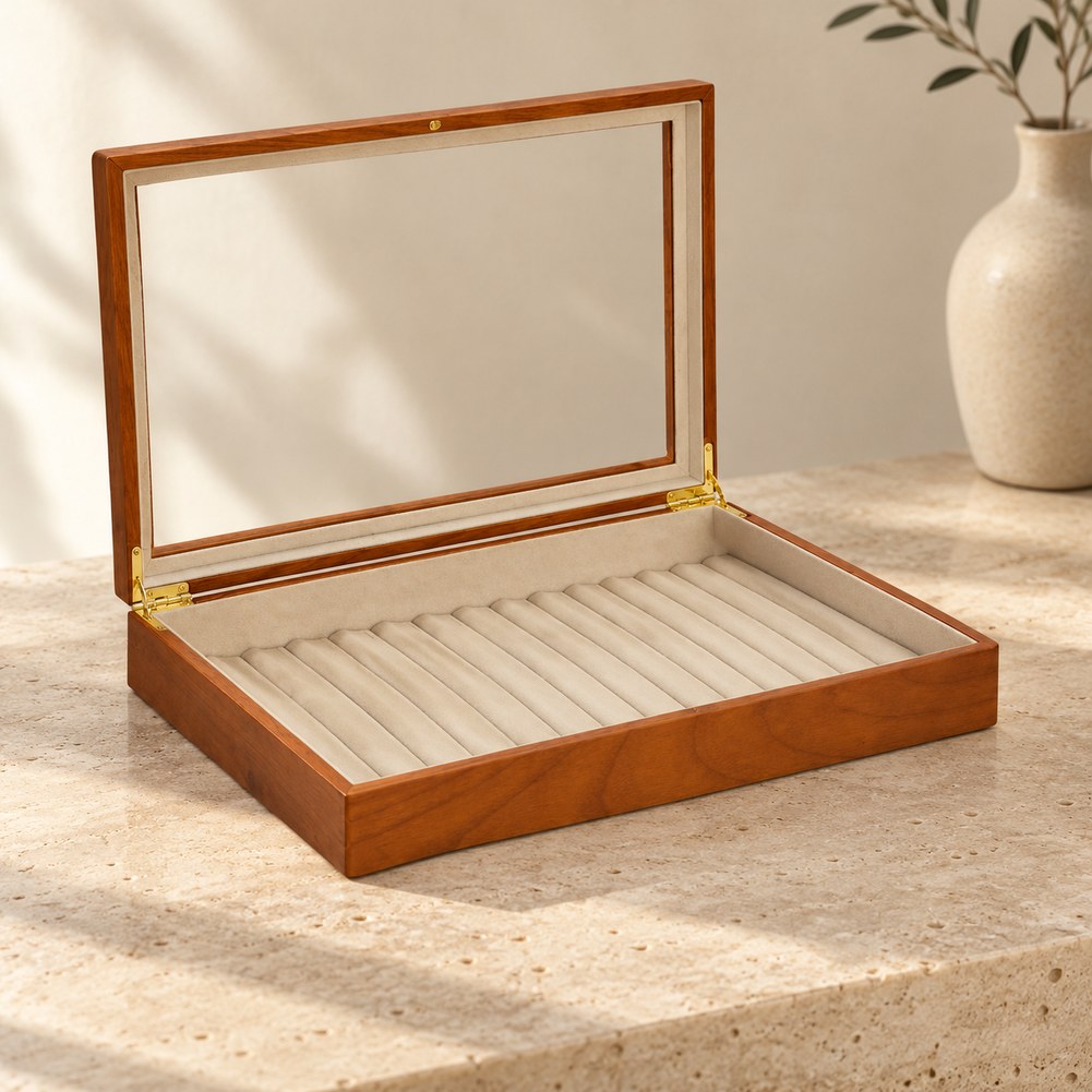 Boîte à Bijoux en Bois pour Colliers - Noria, en ambiance