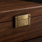 Boîte à Montres et Bijoux en Bois de Noyer 12 Montres avec Tiroir - Tornal, détail de la fermeture