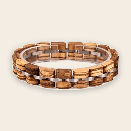 Bracelet en bois femme Zebra – The Wood Stock