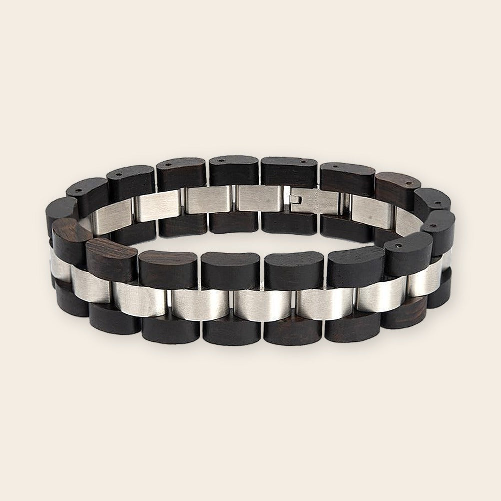 Bracelet en bois homme Black – The Wood Stock