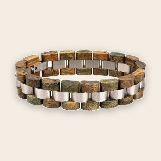 Bracelet en bois homme Nature – The Wood Stock