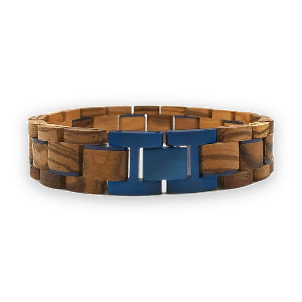 Bracelet Homme Bois - Roots Blue