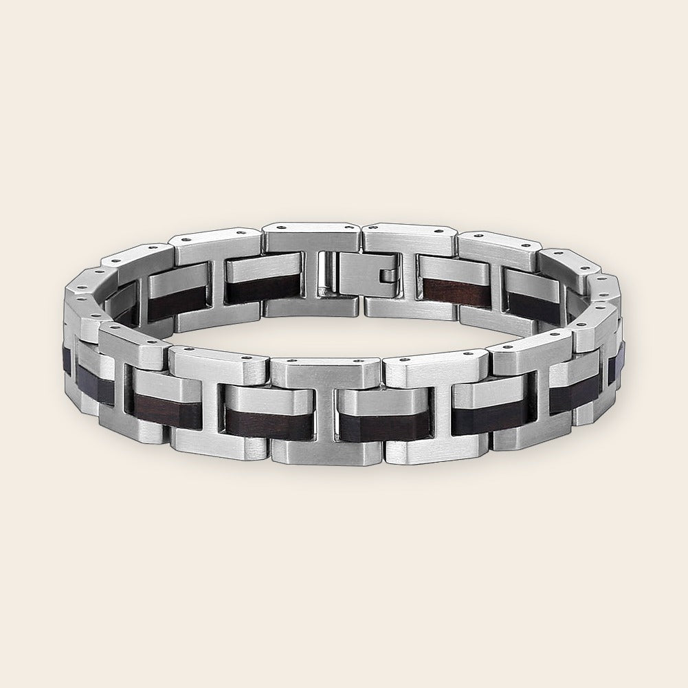 Bracelet homme bois Steel Black – The Wood Stock