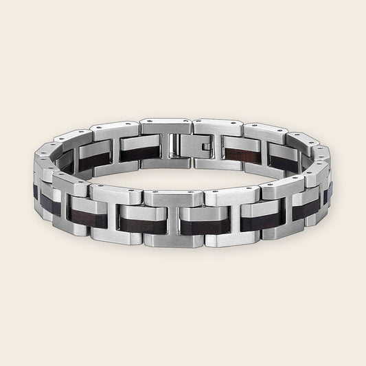 Bracelet homme bois Steel Black – The Wood Stock