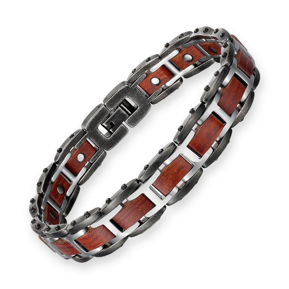 Bracelet magnetique bois - Griffed Acajou