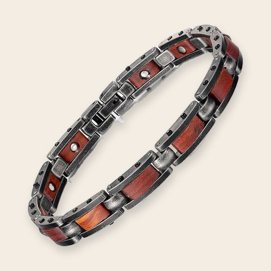 Bracelet magnétique bois Slim Acajou – The Wood Stock