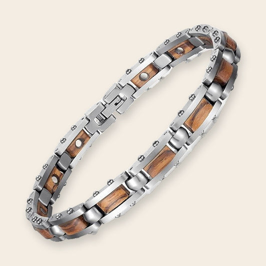 Bracelet magnétique bois Slim Zebra – The Wood Stock
