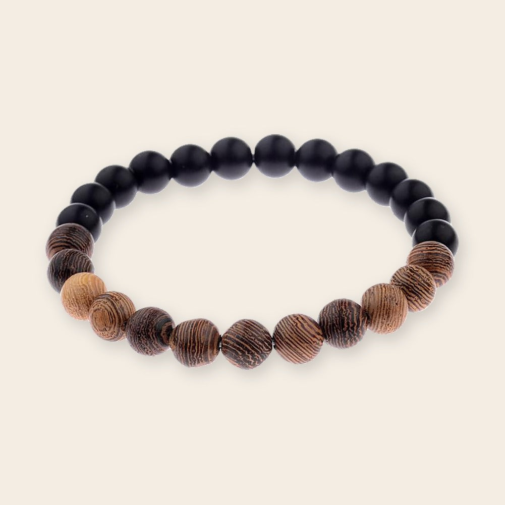 Bracelet mala Dark Mat – The Wood Stock